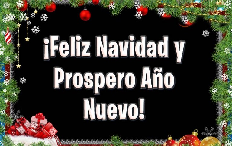 ¡ Feliz Navidad y prospero año nuevo !